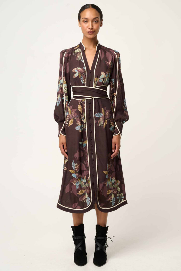 Camille Faile Curved Hem Rope Detail Dress