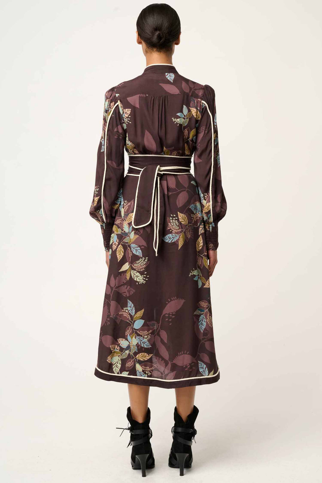 Camille Faile Curved Hem Rope Detail Dress