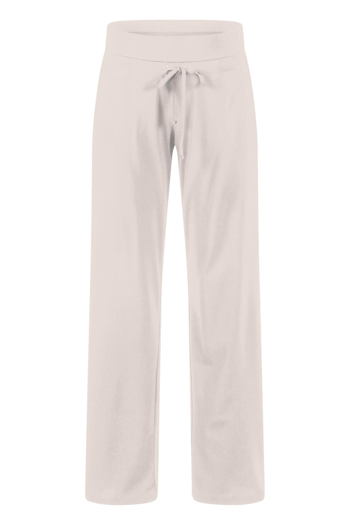 Candice Straight Jersey Pant in Chalk