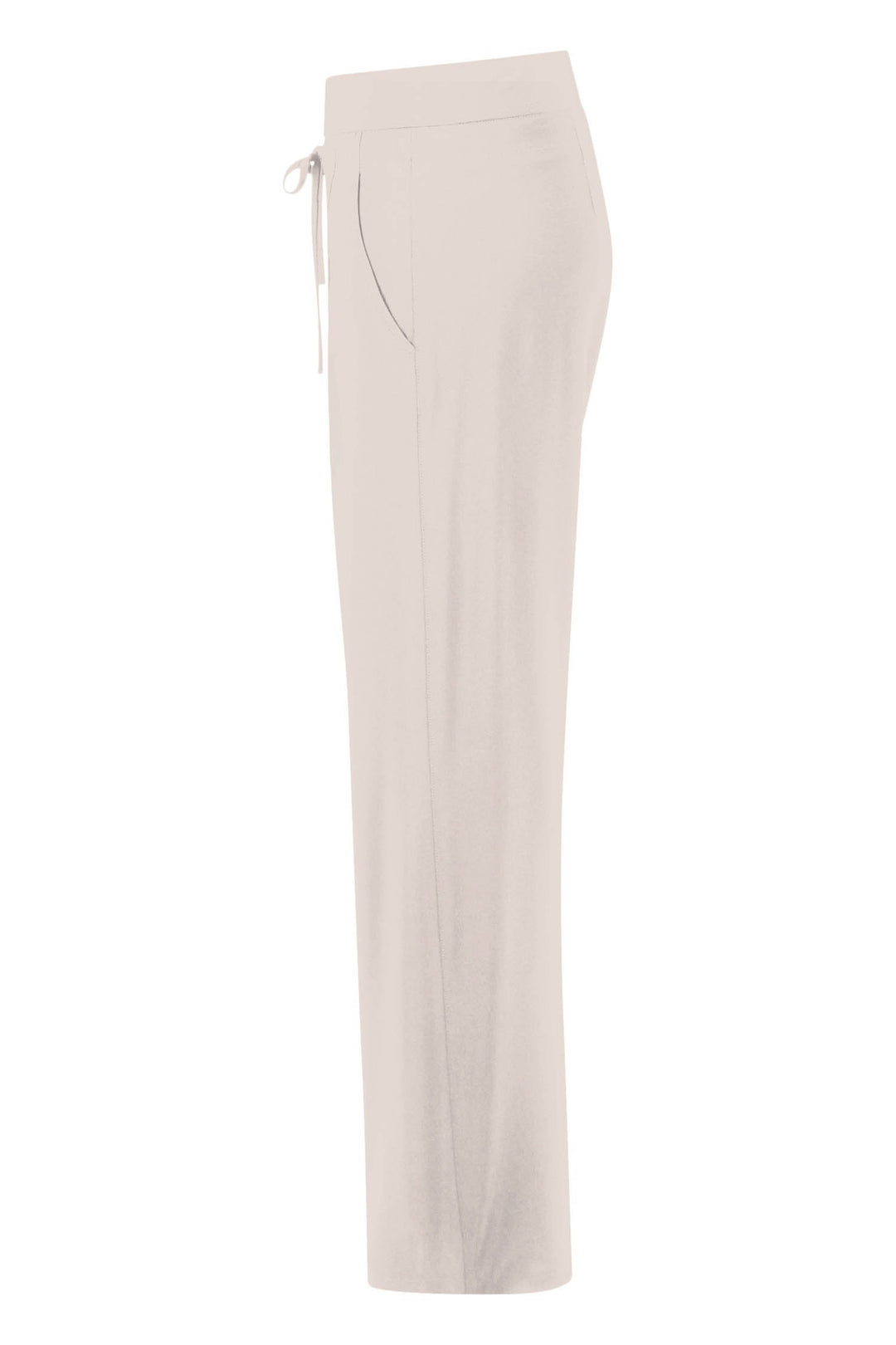 Candice Straight Jersey Pant in Chalk