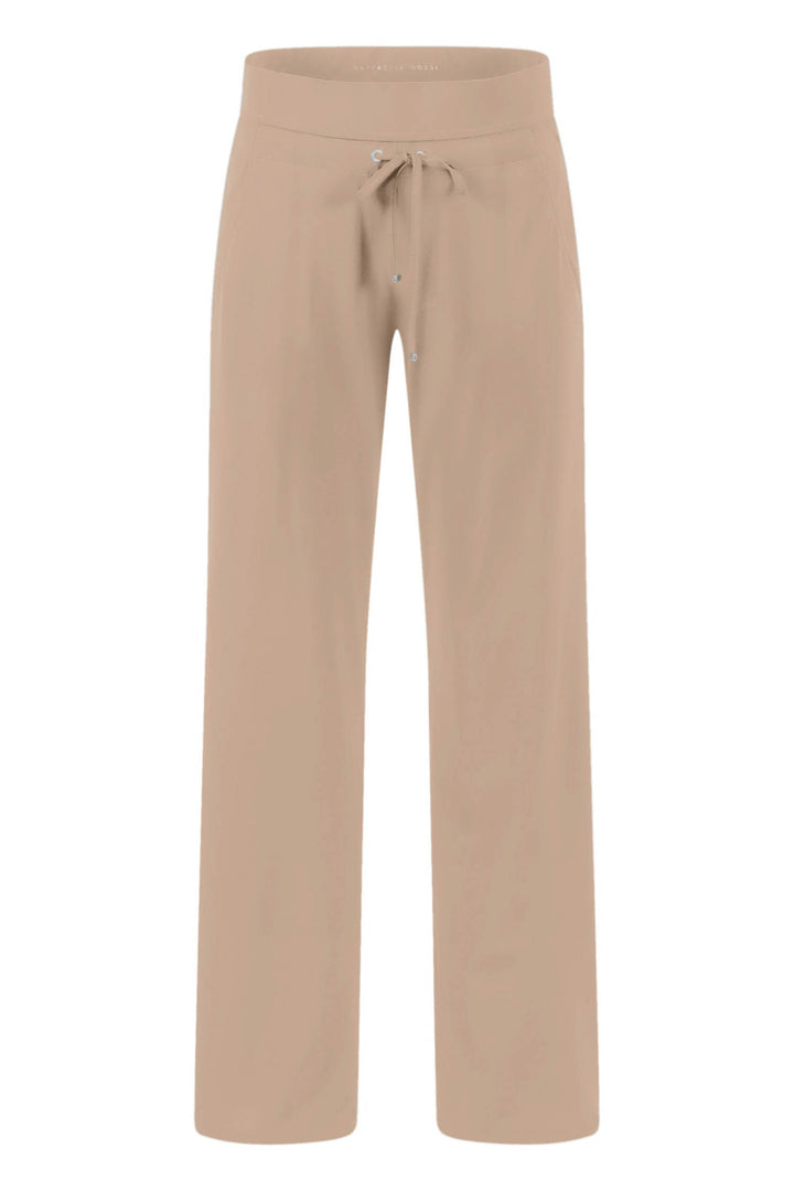 Candice Straight Jersey Pant in Warm Taupe