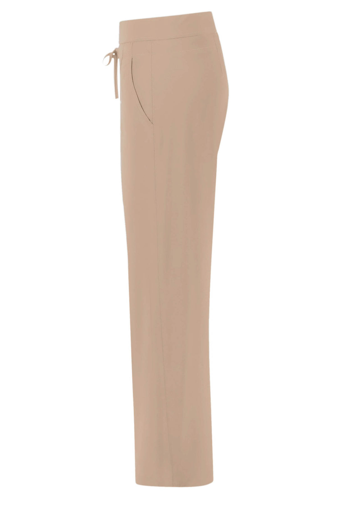 Candice Straight Jersey Pant in Warm Taupe