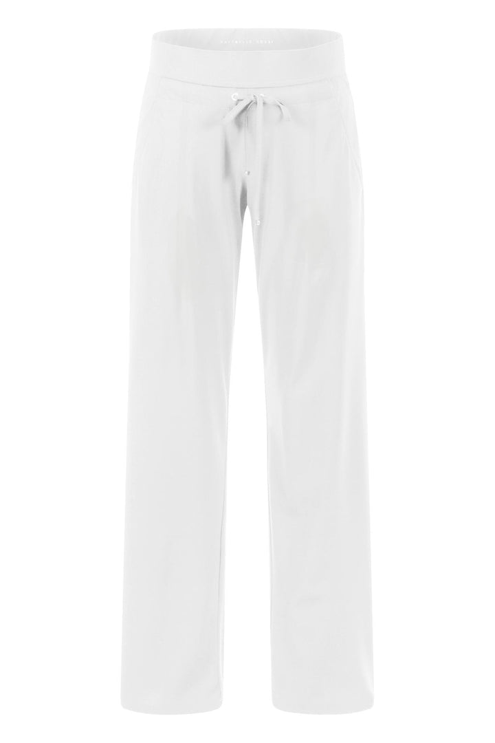 Candice Straight Jersey Pant in White