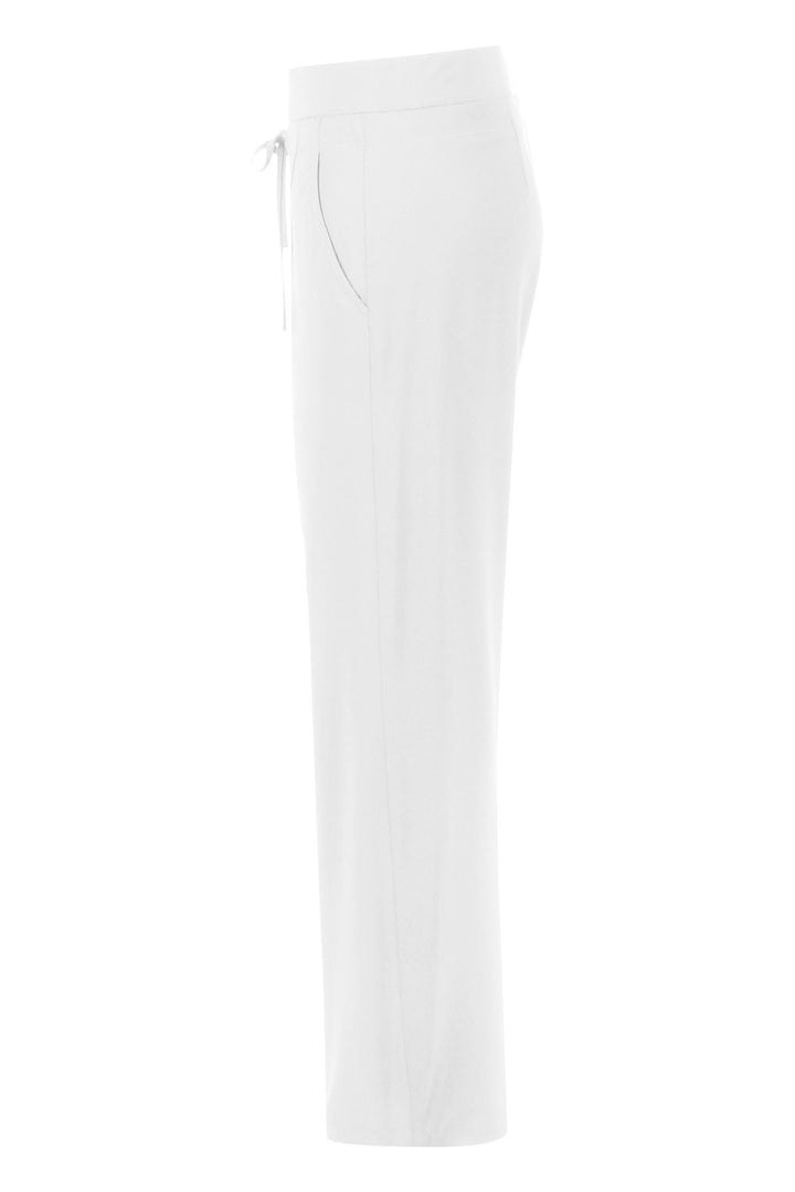 Candice Straight Jersey Pant in White