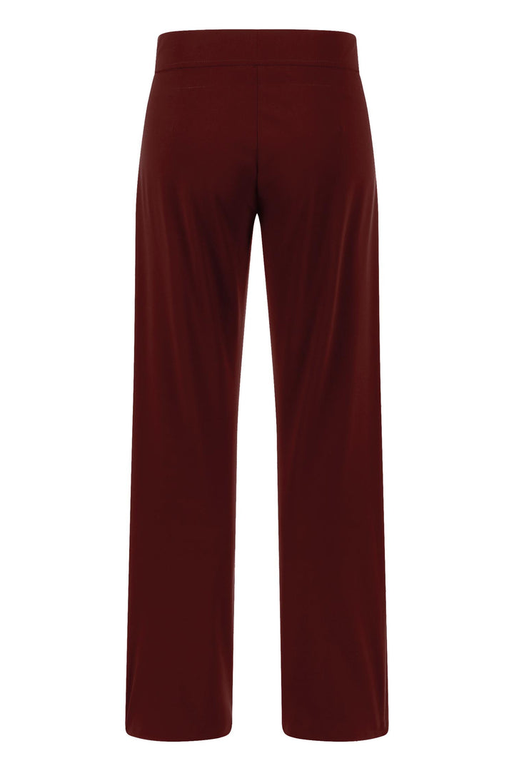 Candice Straight Pant in Burgundy