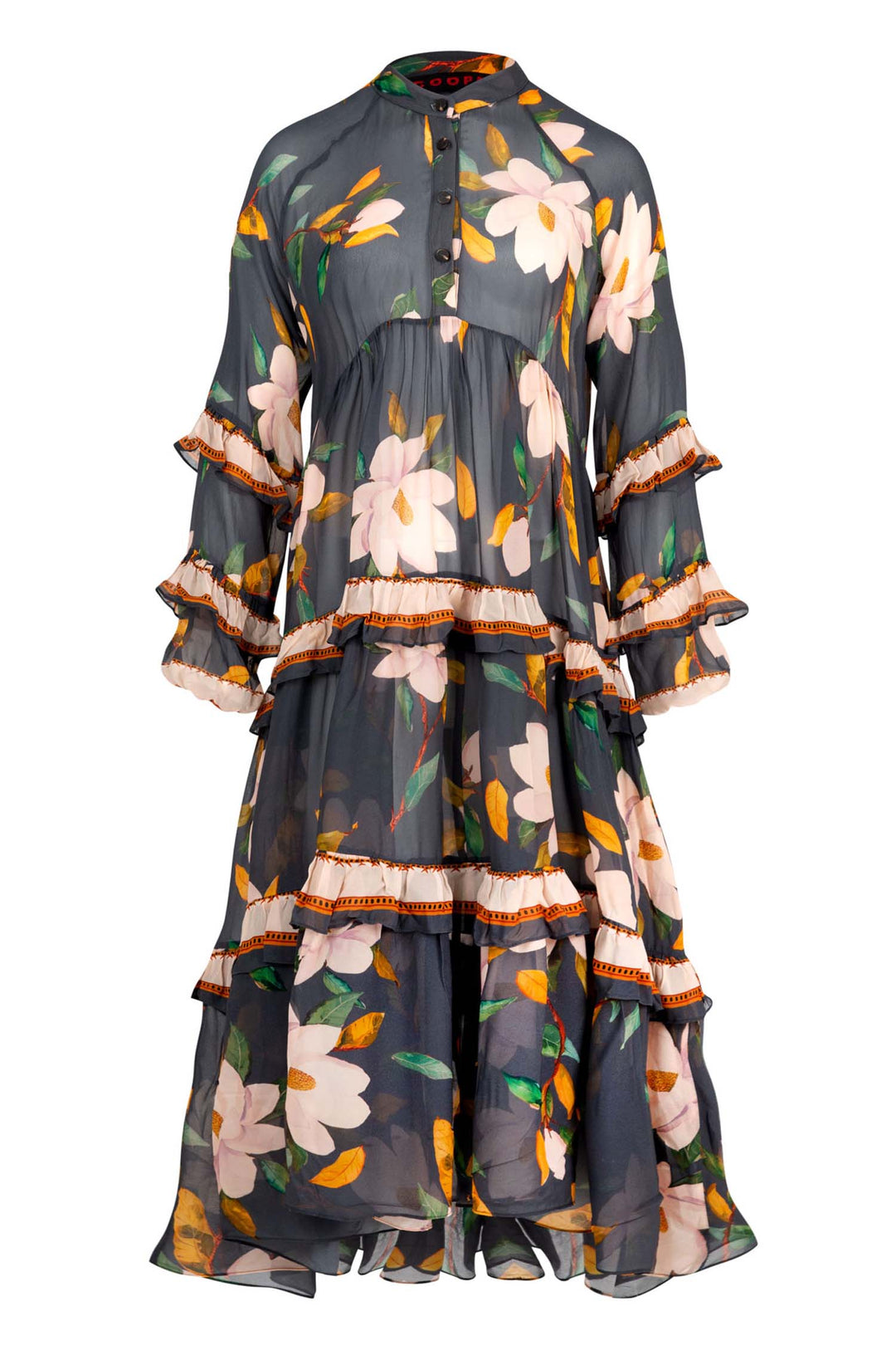 Candy Lane Dress in Charcoal Floral