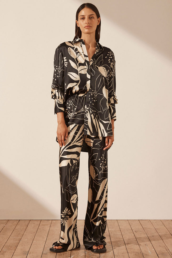 Capri Silk Bias Cut Pant