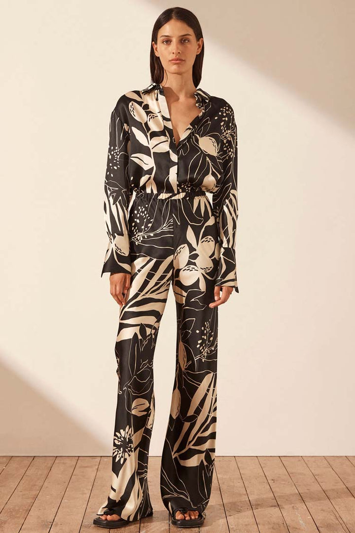 Capri Silk Bias Cut Pant