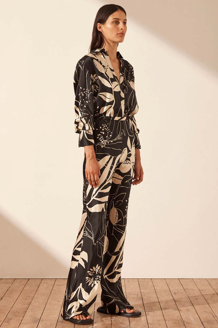 Capri Silk Bias Cut Pant