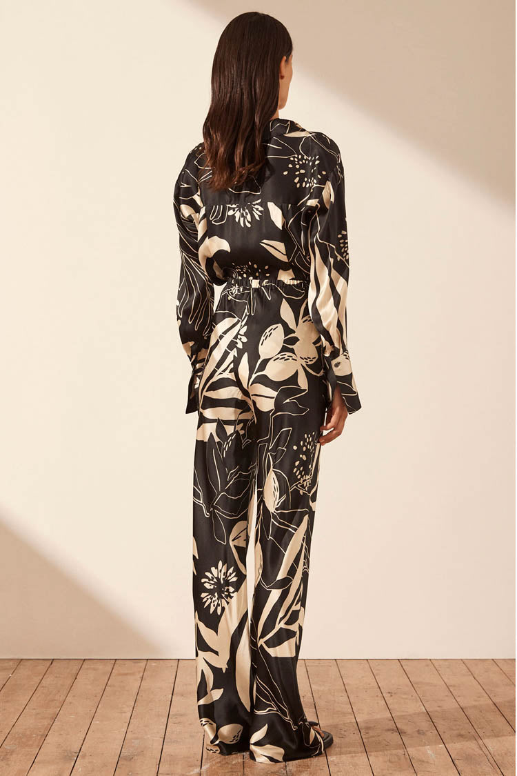 Capri Silk Bias Cut Pant