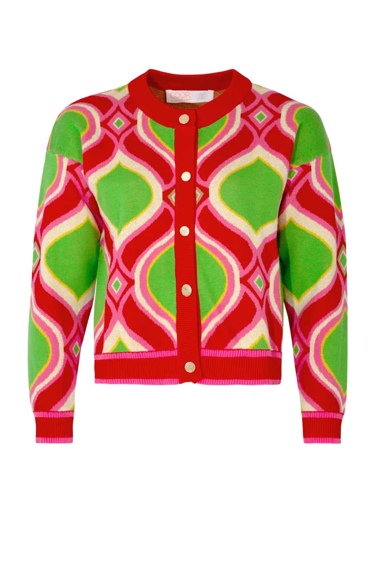 Cardy Candy Cardigan in Pink Lime | FINAL SALE