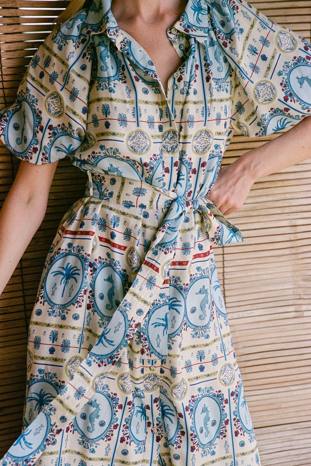 Carla Dress in Lagoona Tile