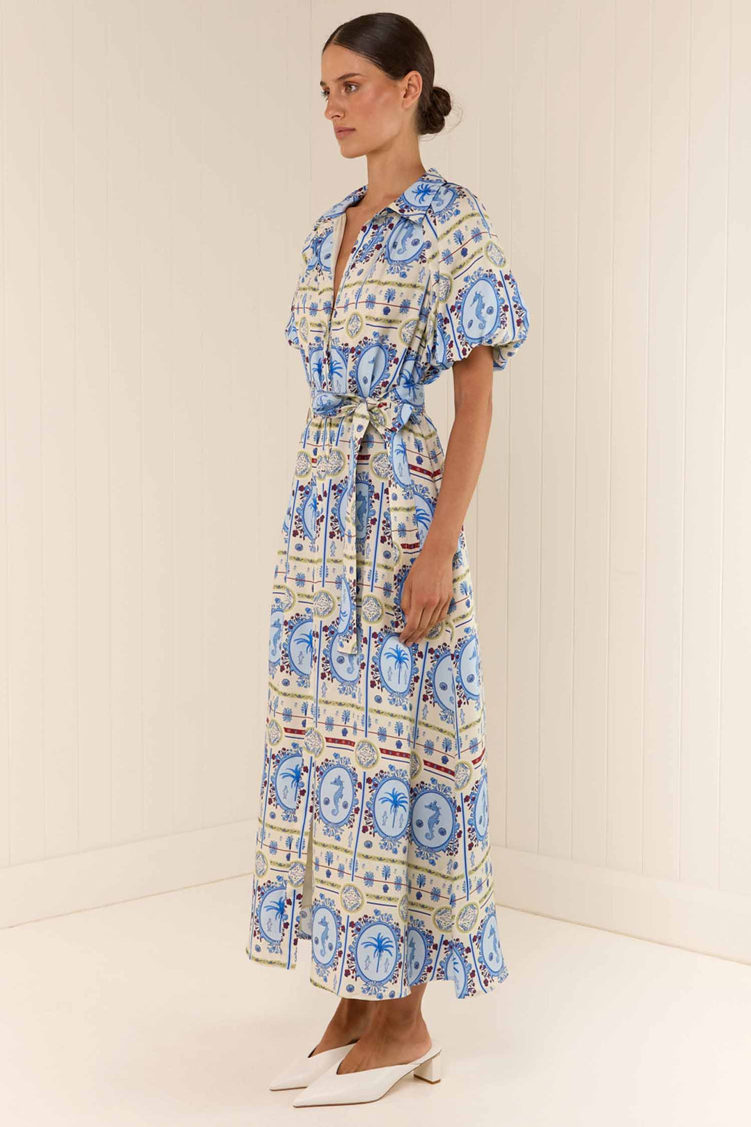 Carla Dress in Lagoona Tile