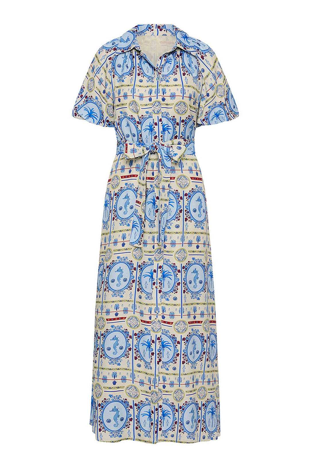 Carla Dress in Lagoona Tile