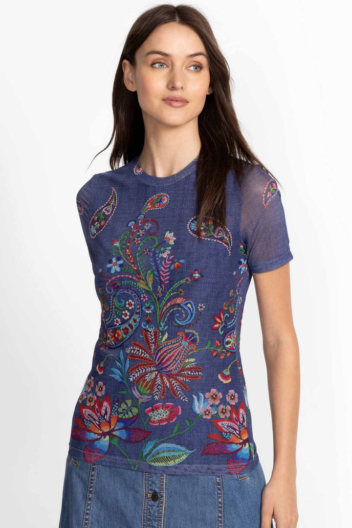 Carlie Eleanor Mesh SS Tee