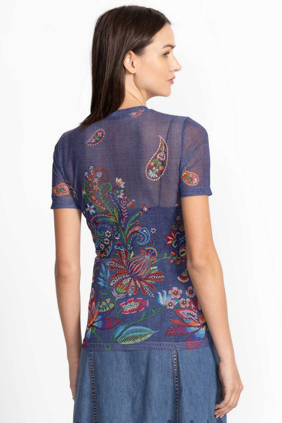 Carlie Eleanor Mesh SS Tee