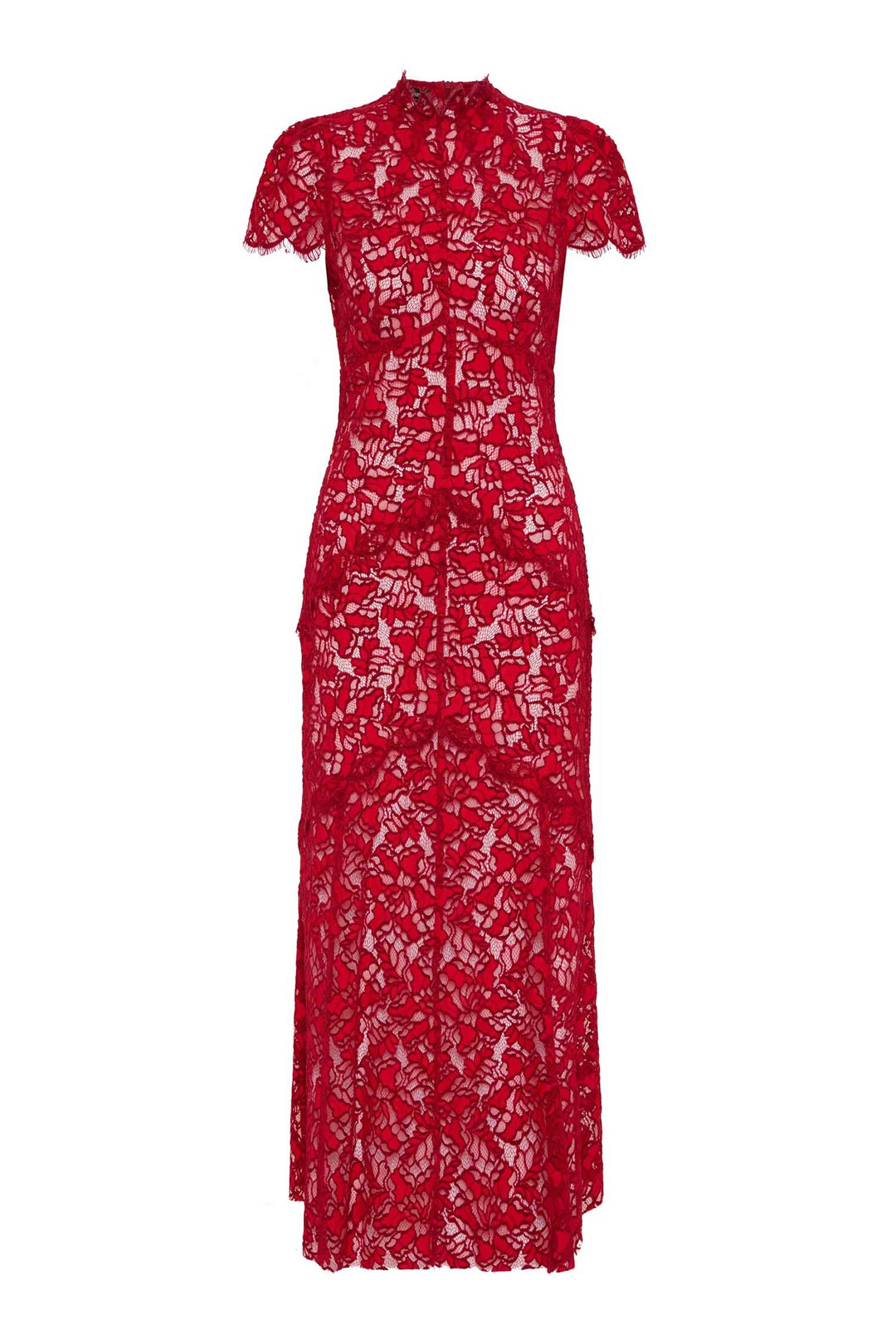 Carmen Midi Dress in Ruby
