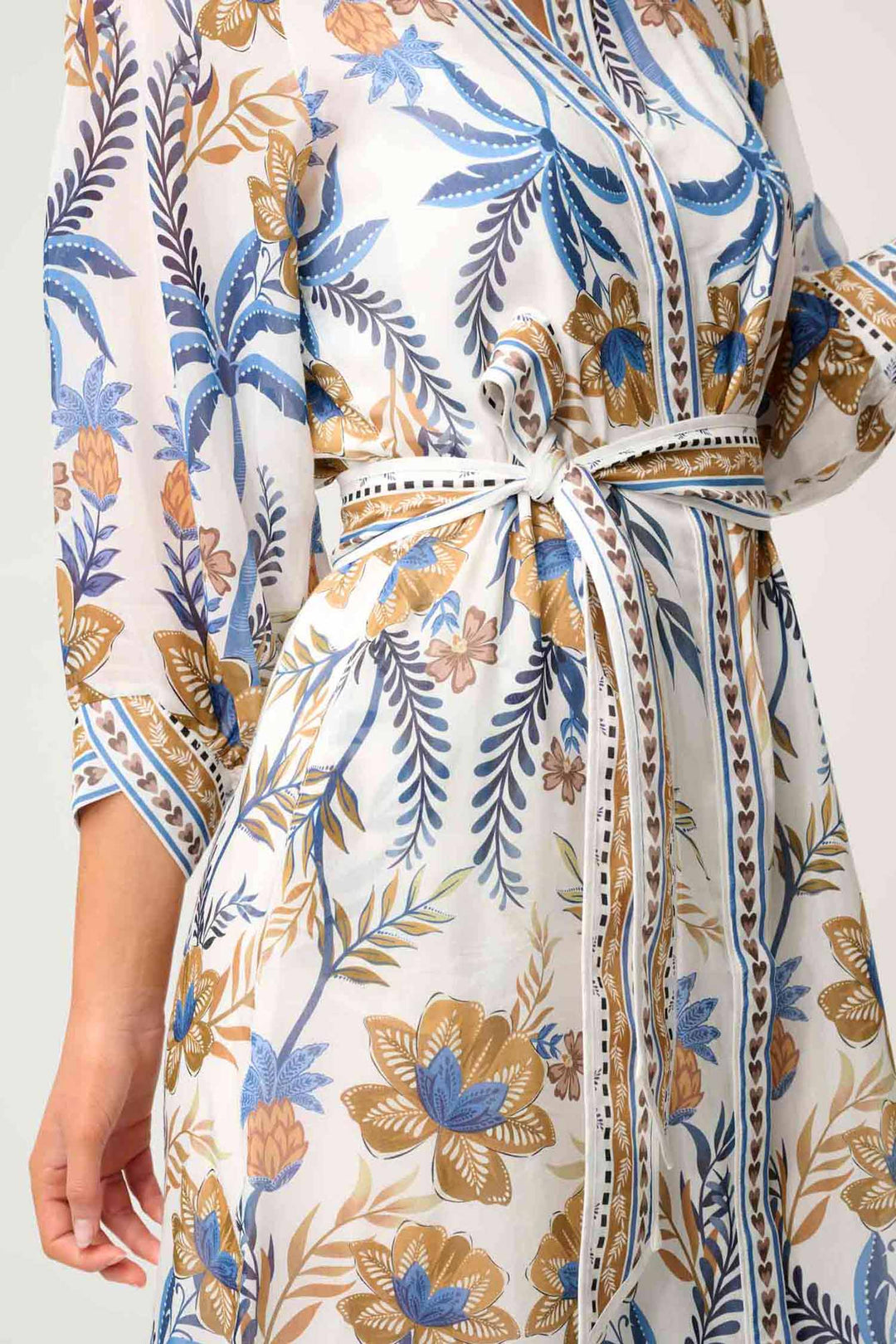 Carmen Placement Maxi Dress in Golden Medina