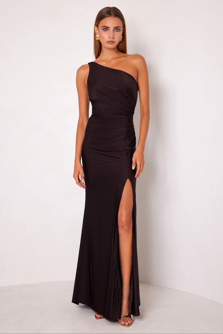 Carol Maxi Dress in Espresso
