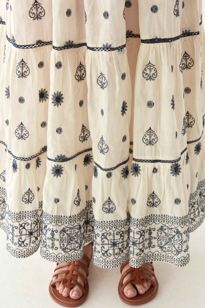 Caroline Sole Mio LS Dress in Off-White