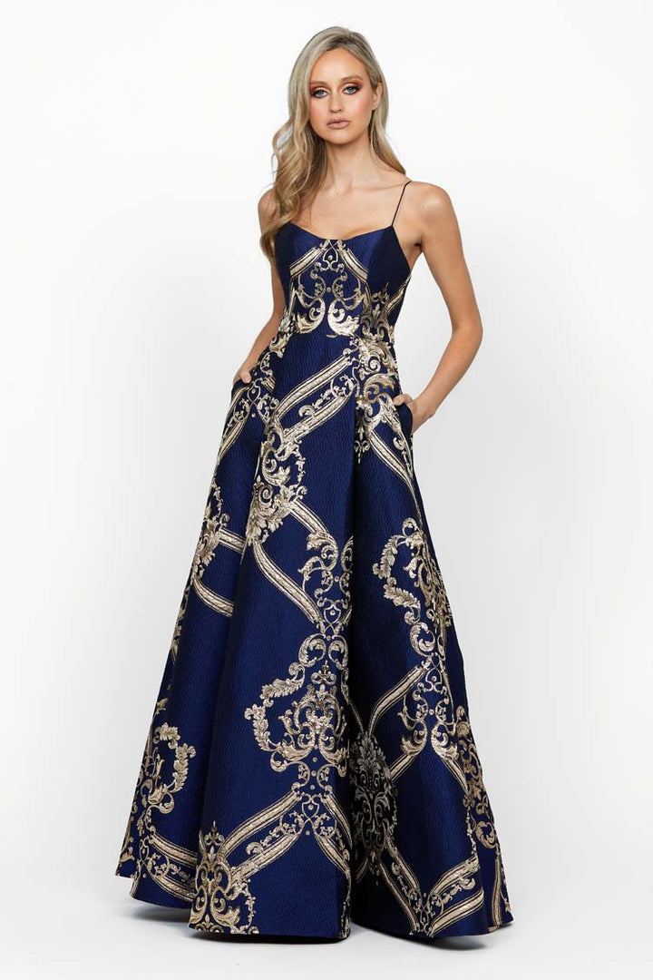 Cassandra Scoop A-Line Gown