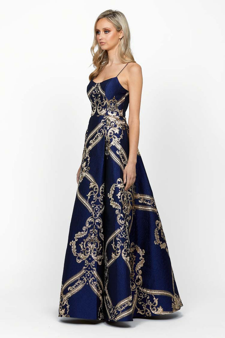 Cassandra Scoop A-Line Gown