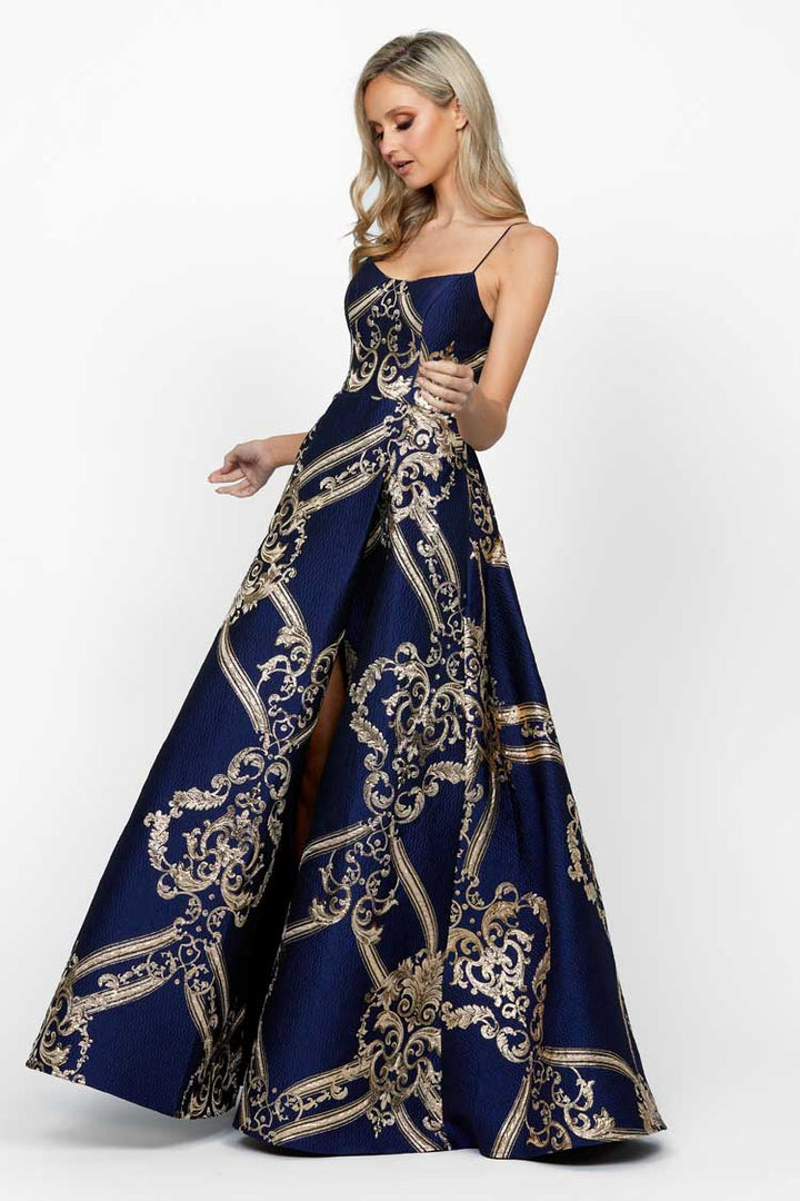 Cassandra Scoop A-Line Gown