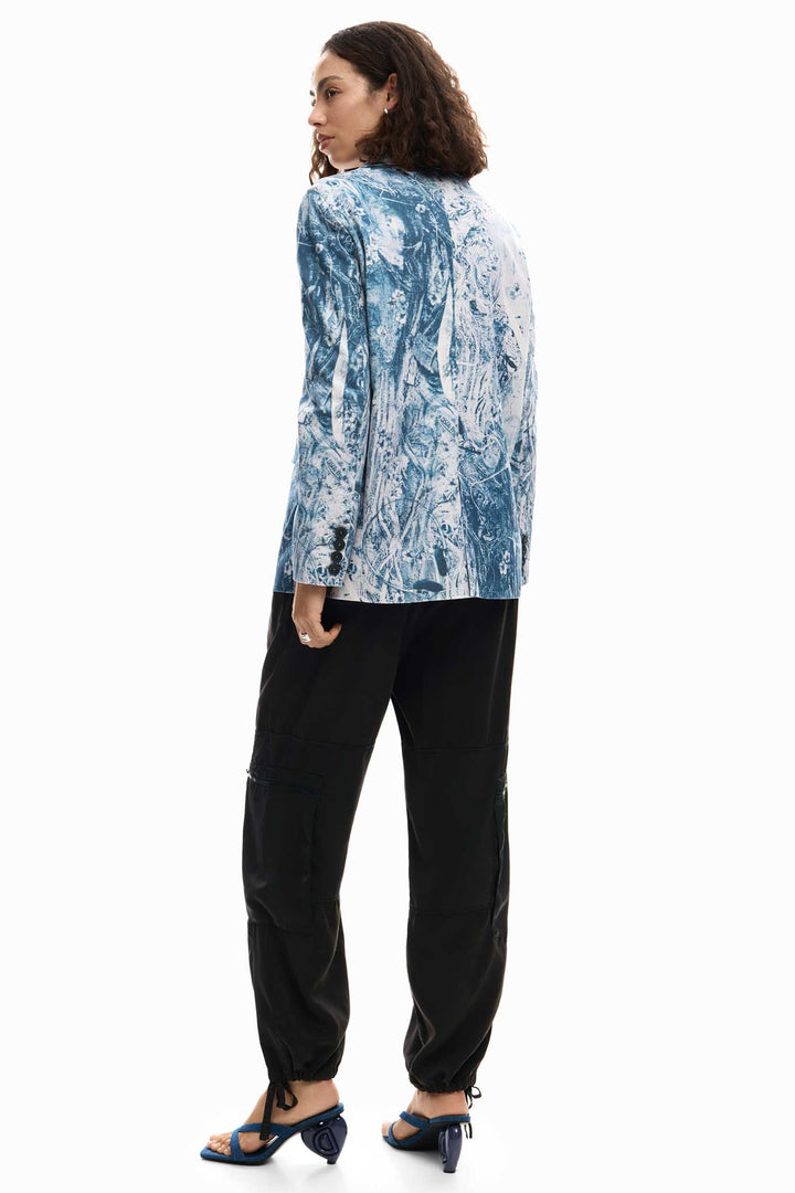 Cassi Blazer in Gris Azulado