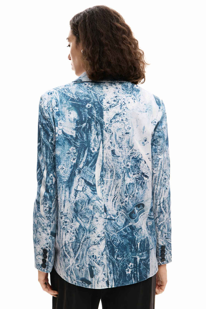 Cassi Blazer in Gris Azulado
