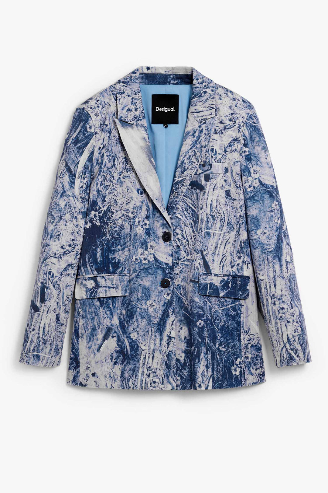 Cassi Blazer in Gris Azulado