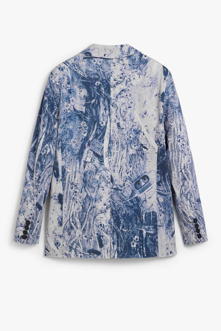 Cassi Blazer in Gris Azulado