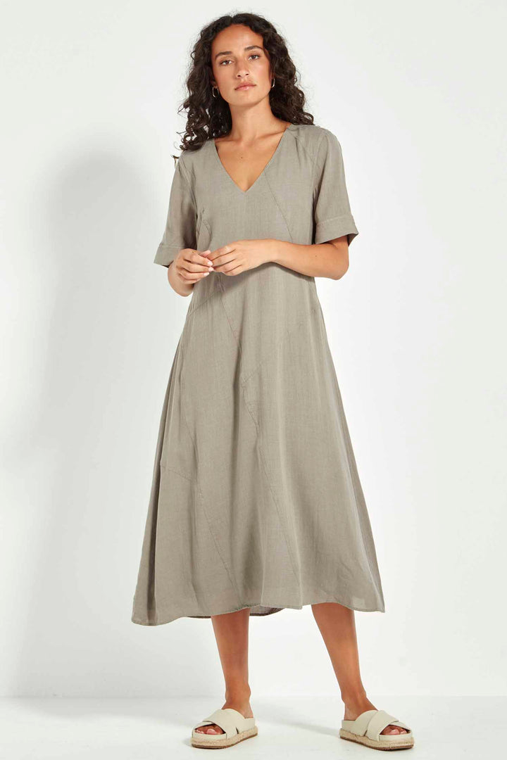 Cayman Dress in Green Tea