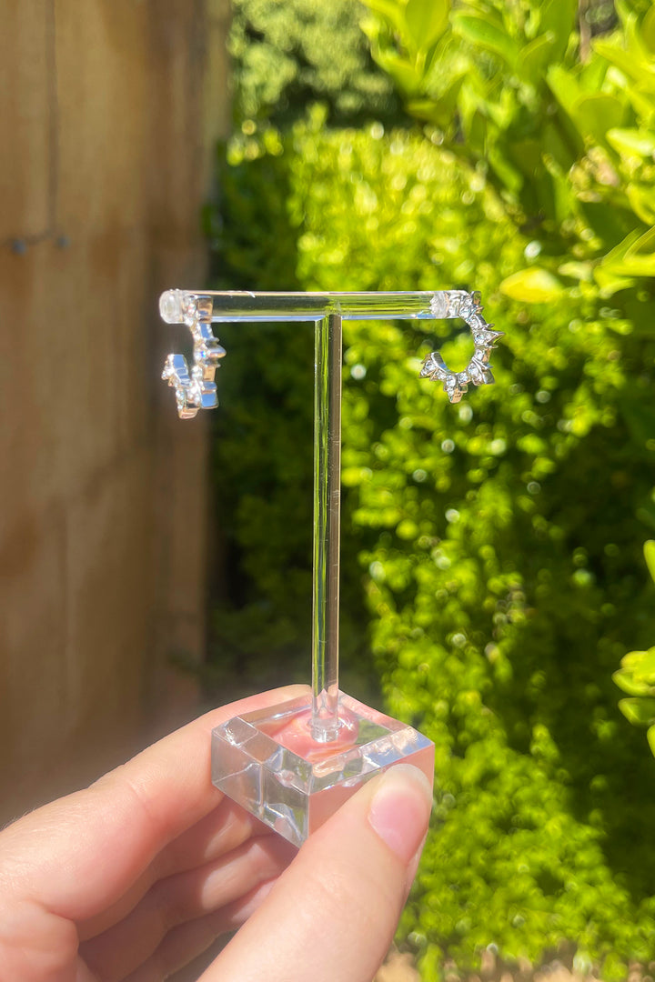 Celeste Hoop Earring in Silver