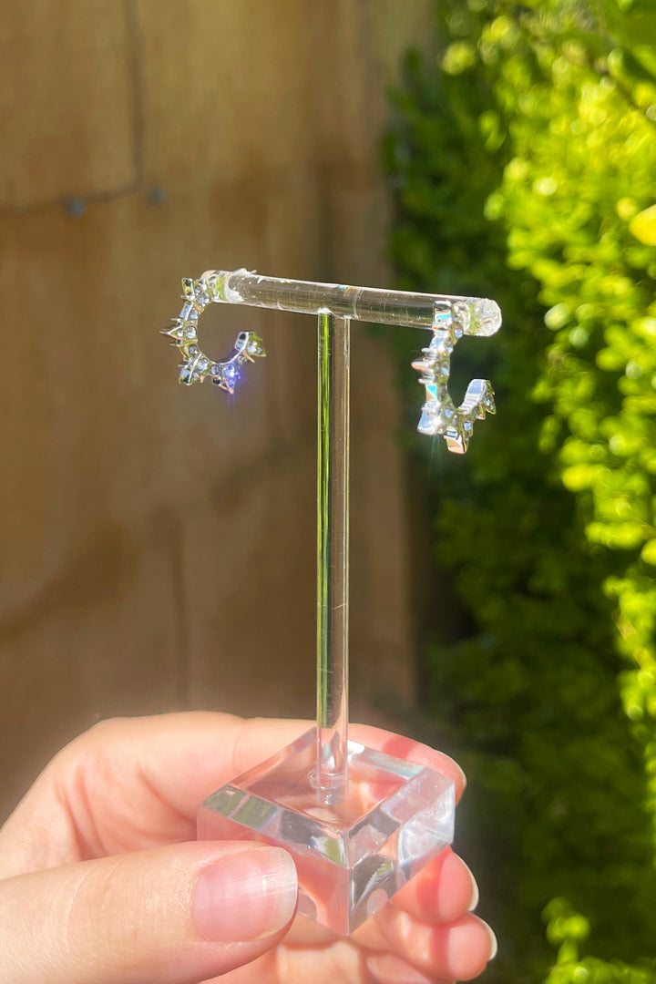 Celeste Hoop Earring in Silver
