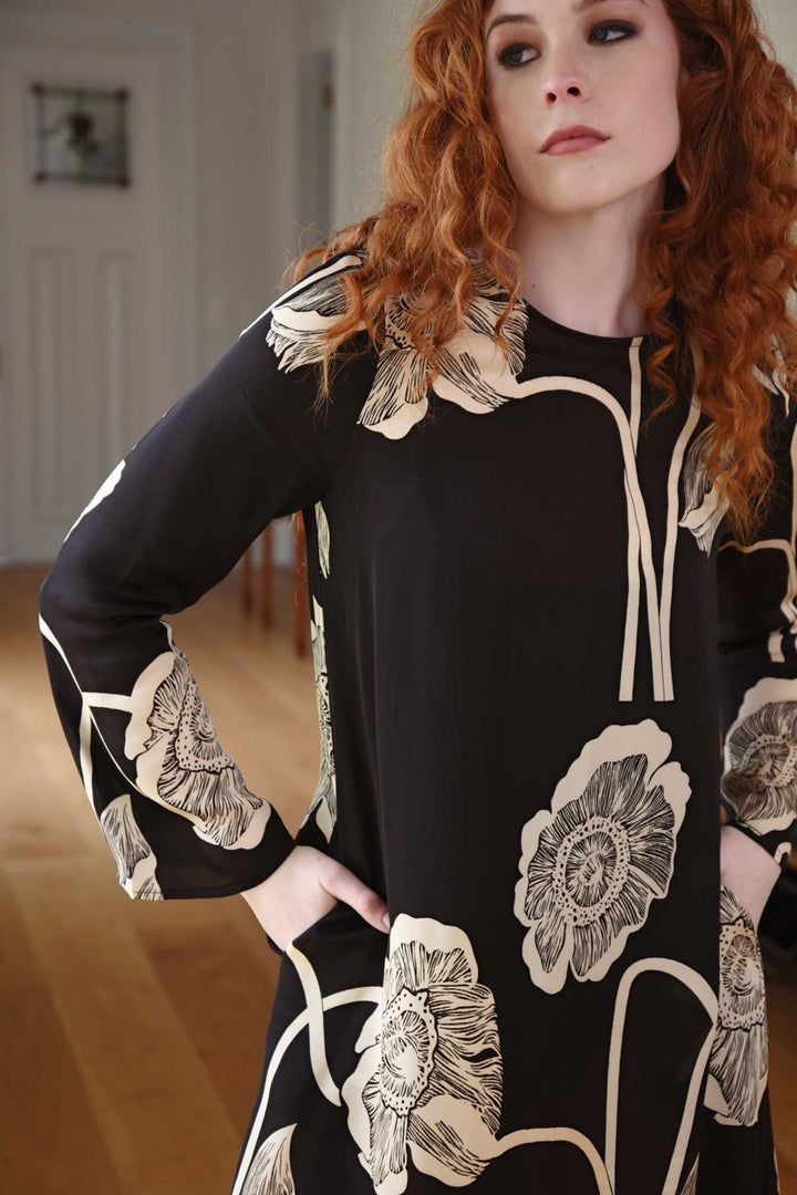 Charge It To My Room Dress in Black