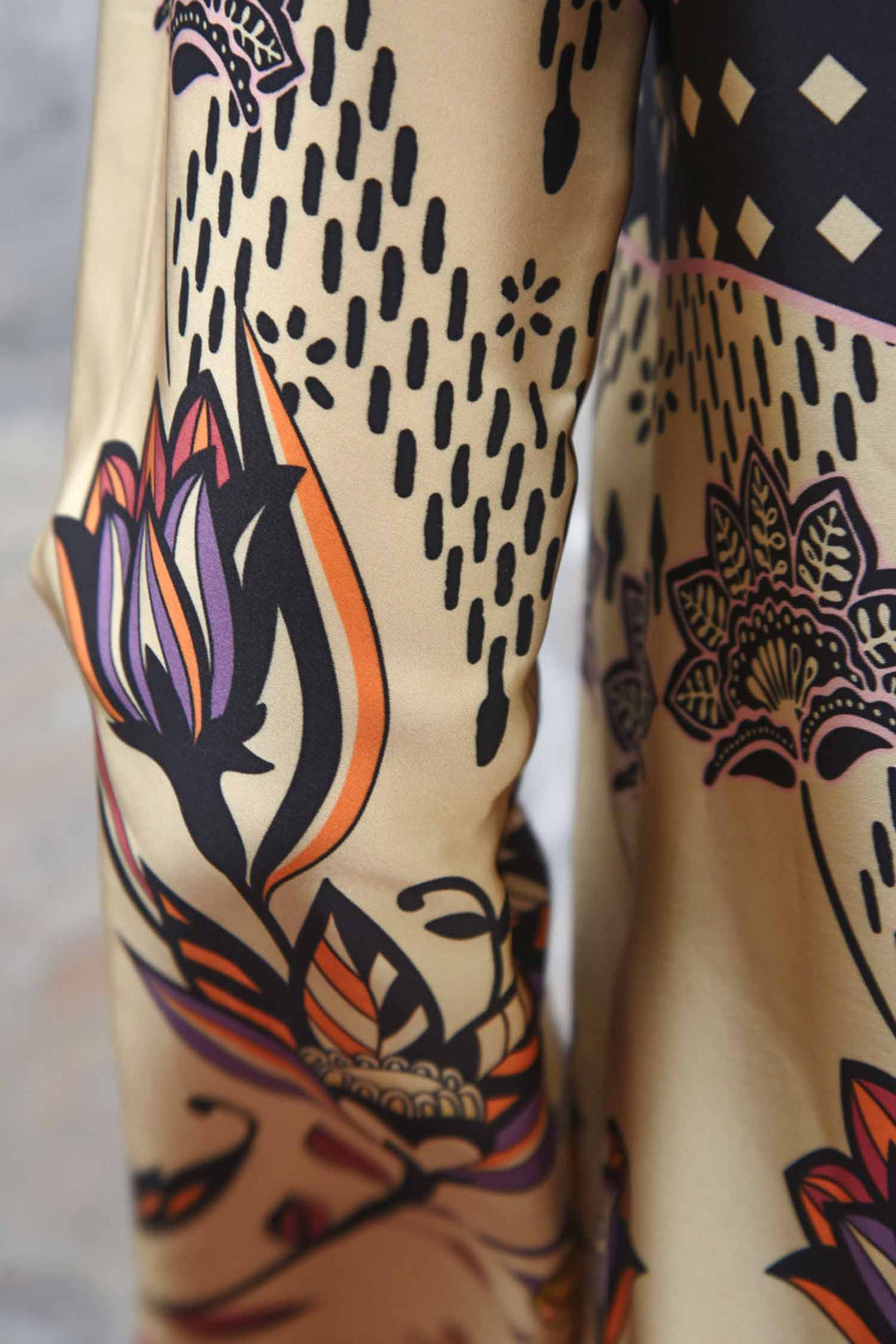 Charge It To My Room Dress in Border Spot