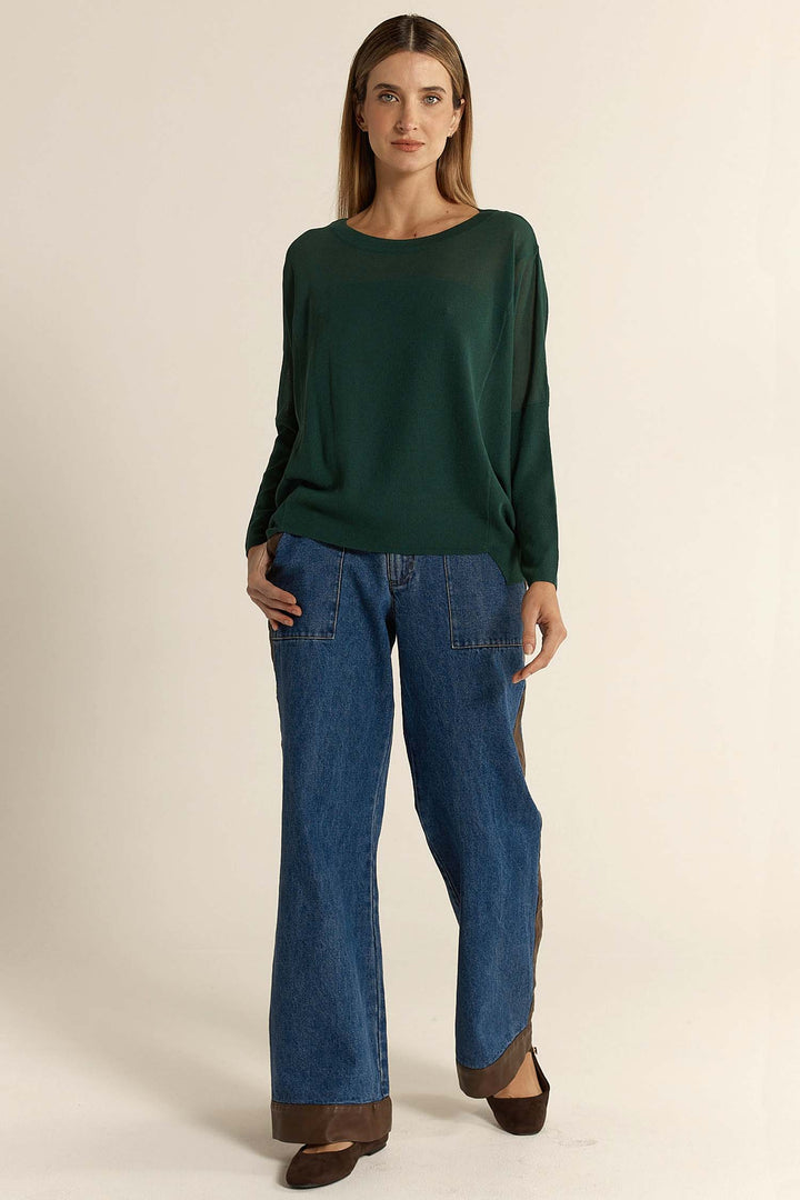 Charlie Knit in Forrest Green