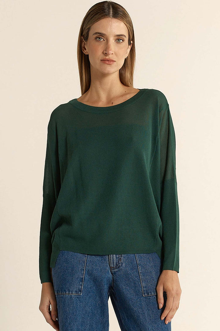 Charlie Knit in Forrest Green