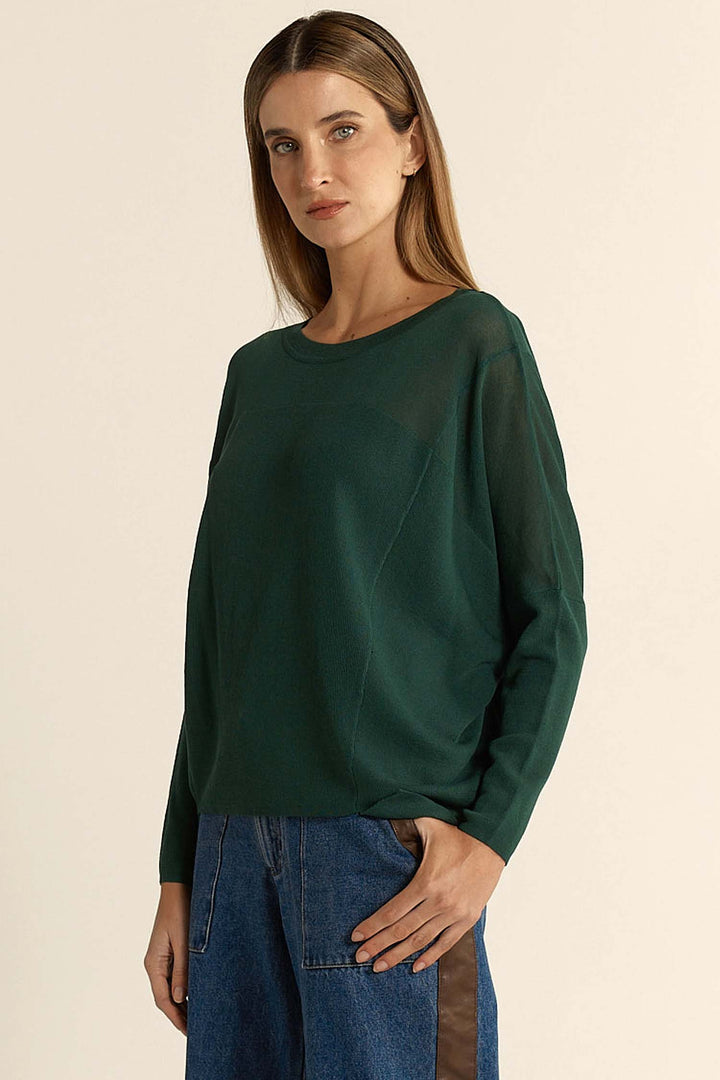 Charlie Knit in Forrest Green