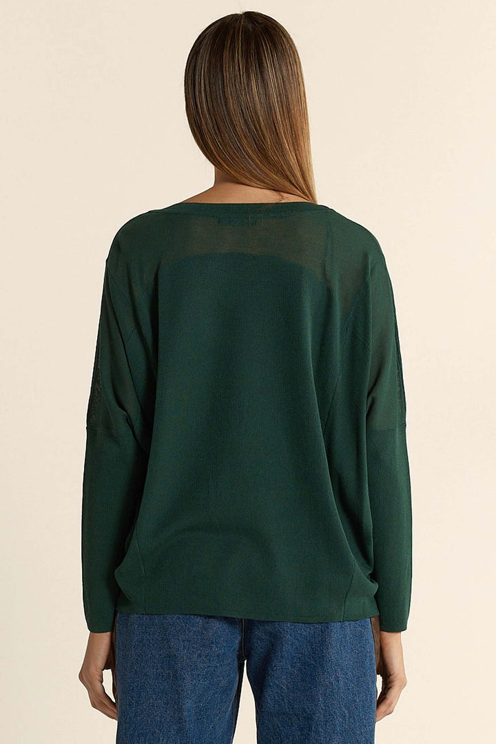 Charlie Knit in Forrest Green