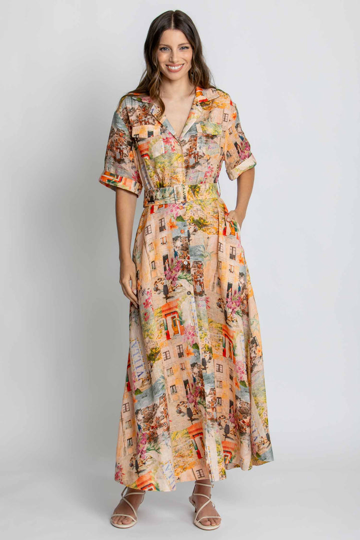 Charlie SS Maxi Dress in Capri