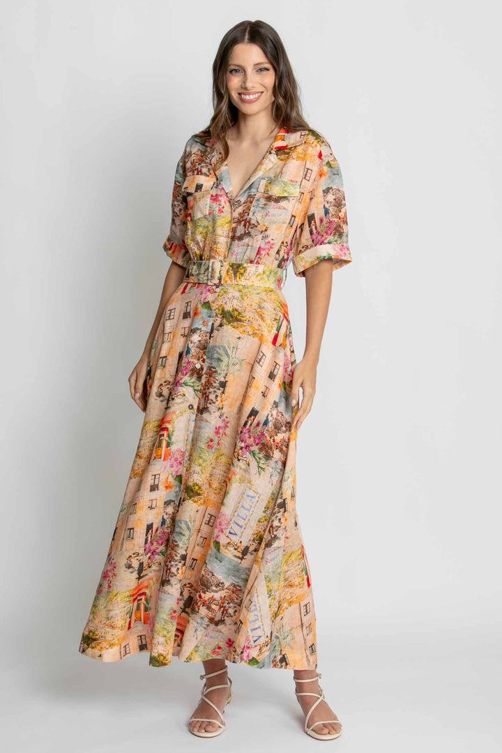 Charlie SS Maxi Dress in Capri