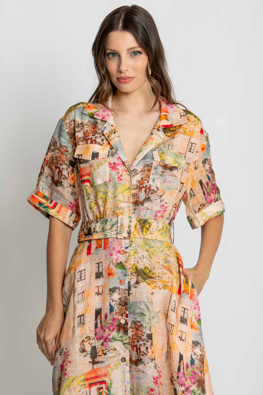 Charlie SS Maxi Dress in Capri