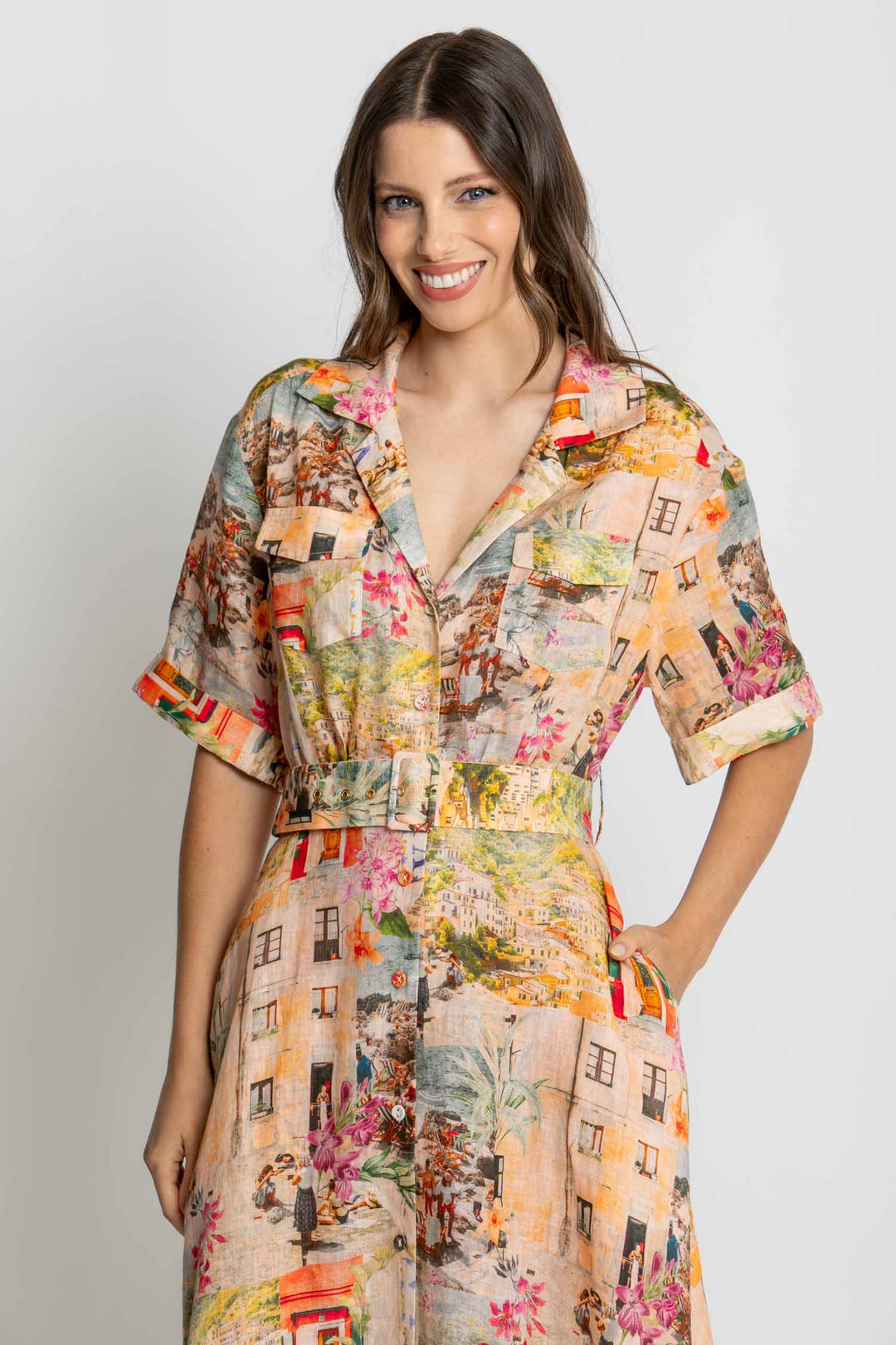 Charlie SS Maxi Dress in Capri