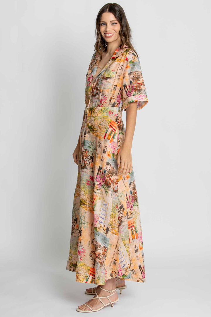 Charlie SS Maxi Dress in Capri