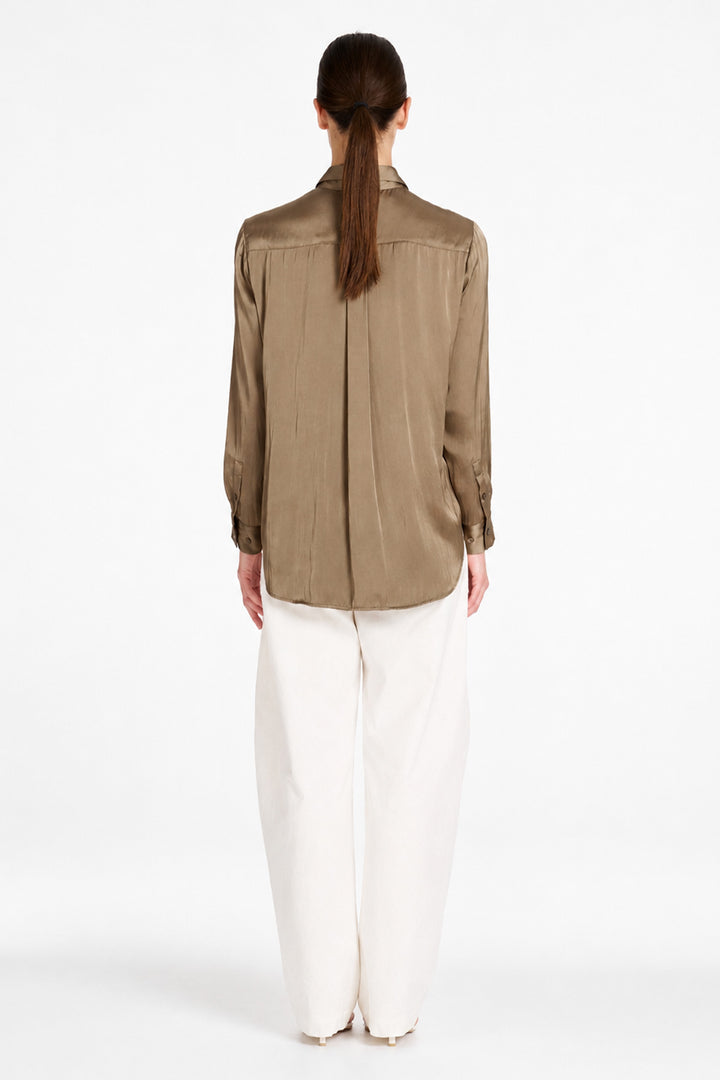 Charmeuse Shirt in Malt