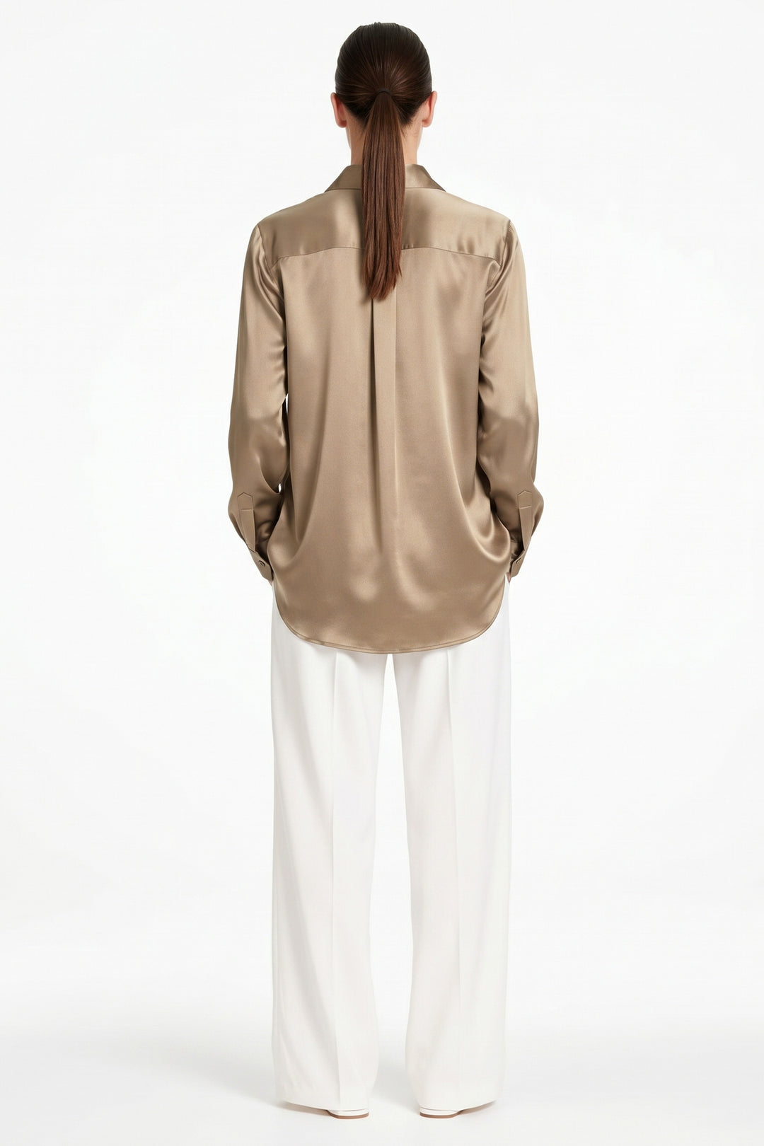 Charmeuse Shirt in Malt