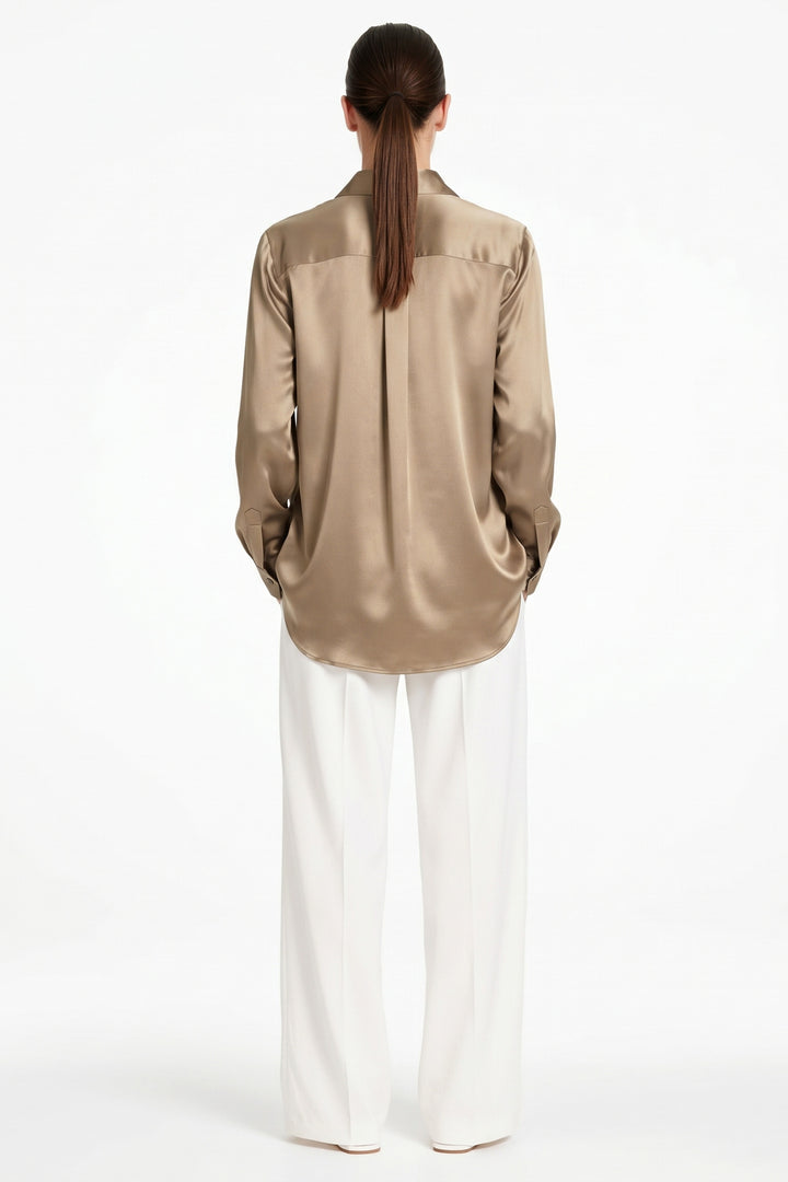 Charmeuse Shirt in Malt