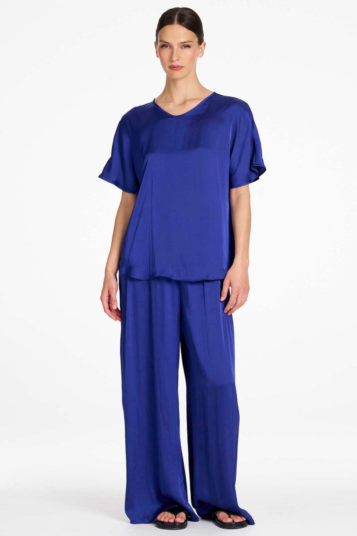 Charmeuse Pant in Cobalt