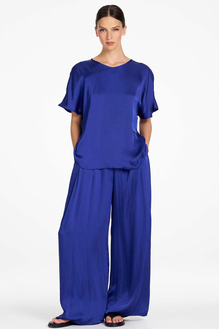 Charmeuse Pant in Cobalt